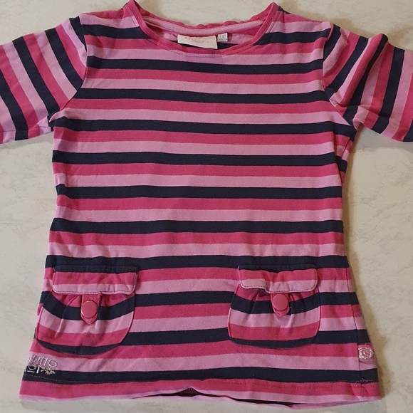 Size 5 Piping Hot striped long sleeve top - Picture 4 of 5